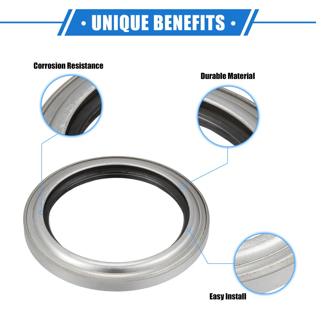 2 Pcs Engine Crankshaft Seal Replacement for Toyota Land Cruiser (1998–2007)