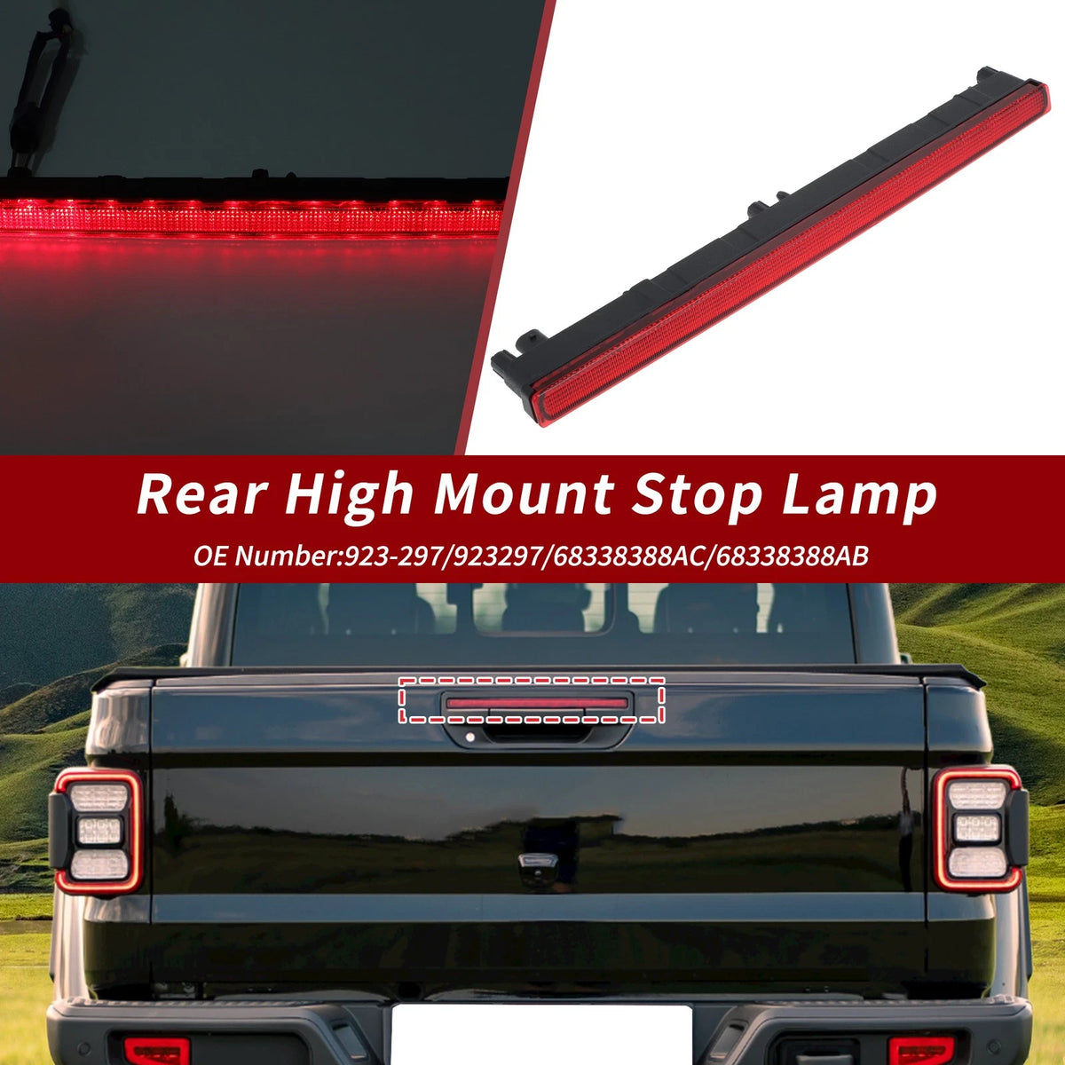 LED Third Brake Light for Jeep Gladiator (2020–2025) 68338388AC