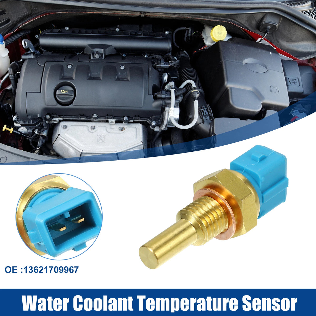 Engine Coolant Water Temperature Sensor for BMW 318i E30 (1984) No. 13621709967
