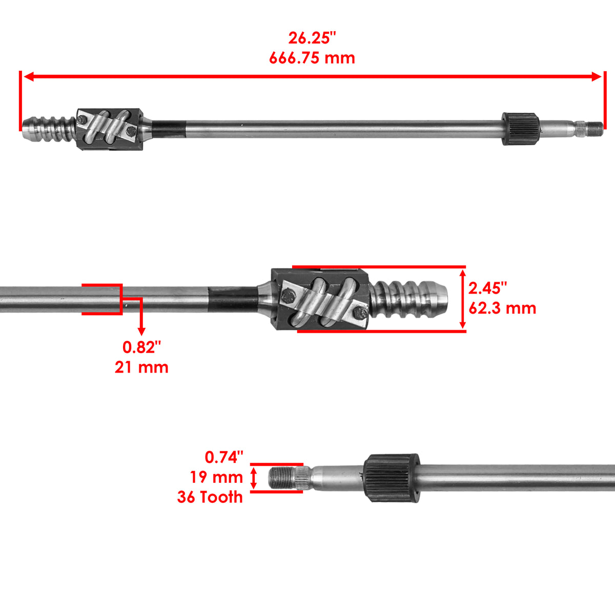 Steering Shaft Replacement for Ford New Holland 3600R 3600V (2000–2009)
