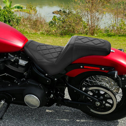 Black Driver & Passenger Seat for Harley Softail Street Bob FXBB (2018–2025)