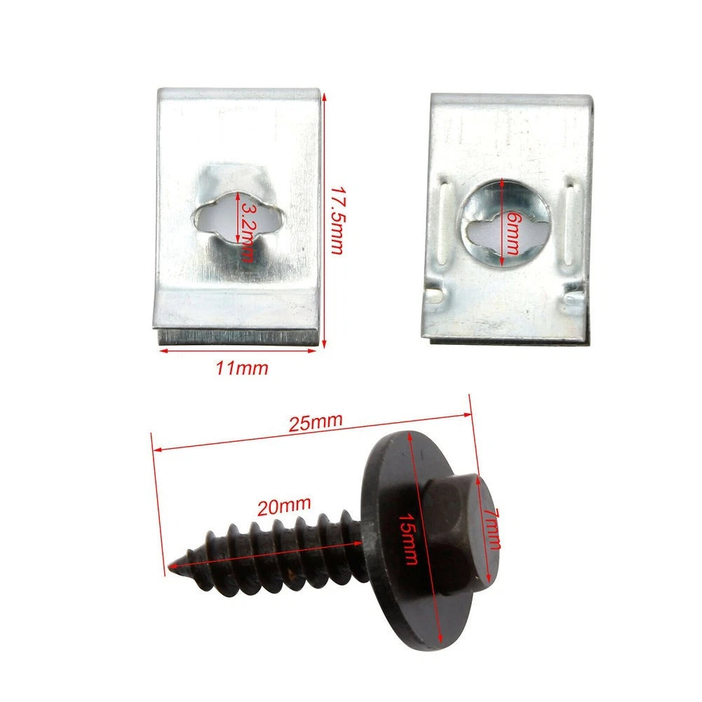 Bolt Nut Chassis Guard Screws Car Dashboard Panel High Quality Metal