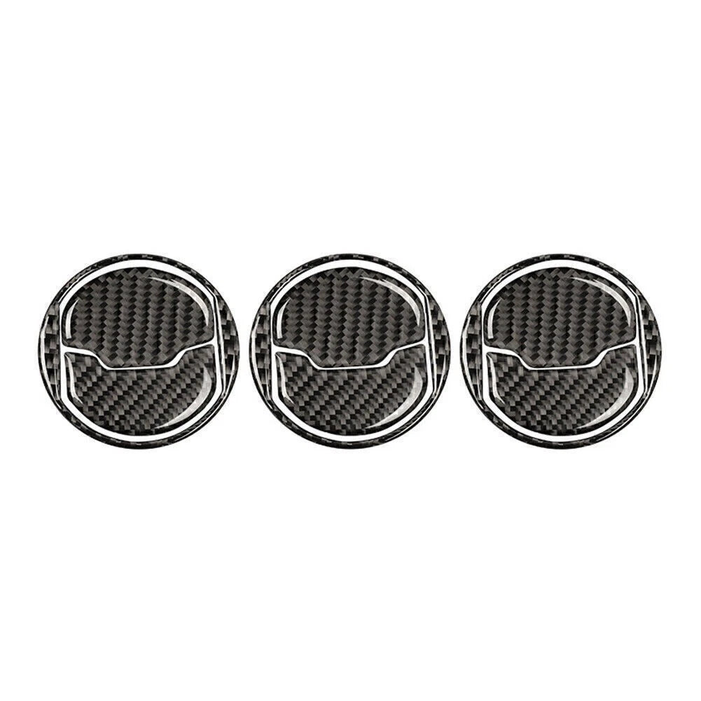 Carbon Fiber Interior Air Vent Outlet Frame Trim for Ford Mustang (2015–2019)