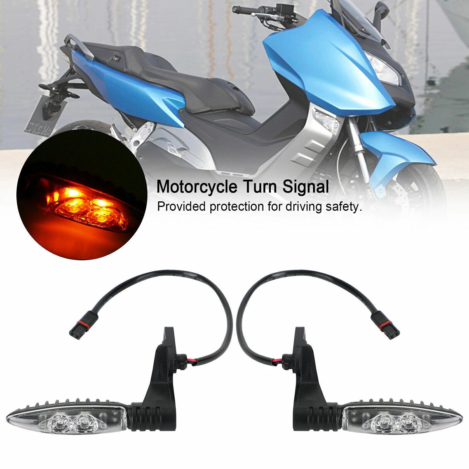 Rear LED Turn Signal Lights for BMW F650 F700GS F800GS R1200GS (2008–2018)