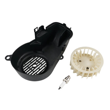 Air Cooling Fan Cover with Spark Plug for Polaris E-Ton Dinli 90 (1990–1999)