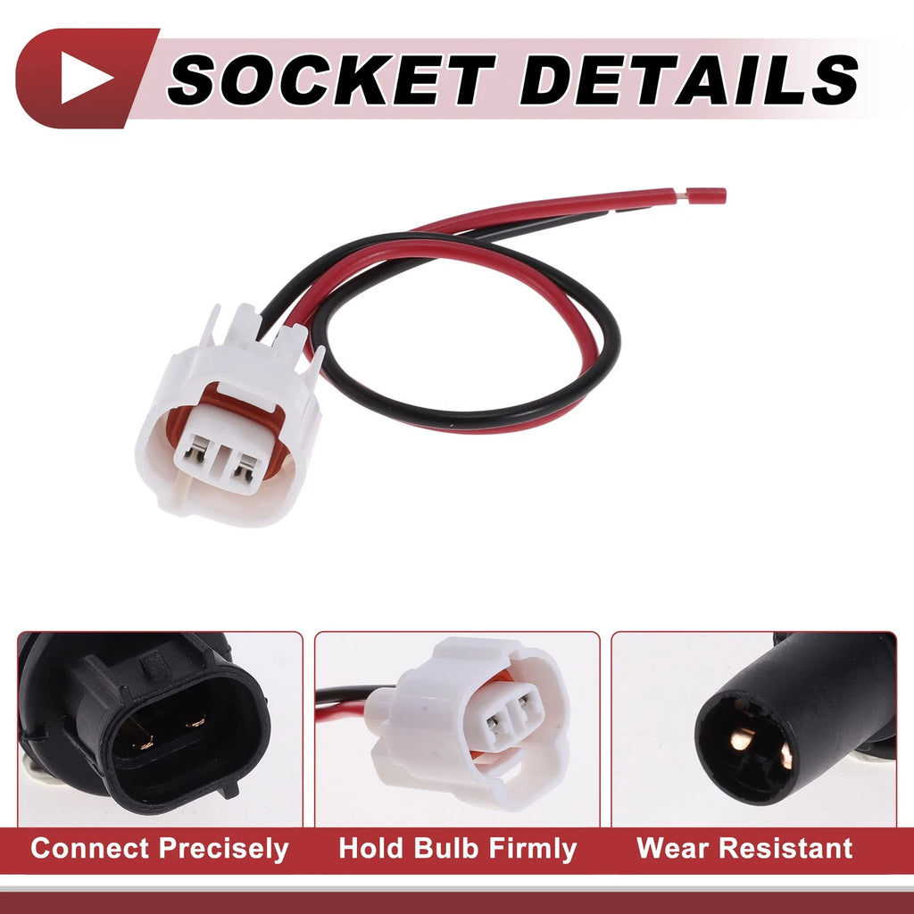 Headlight Side Marker Lamp Socket Wiring Harness for Toyota 4Runner (2013–2021)
