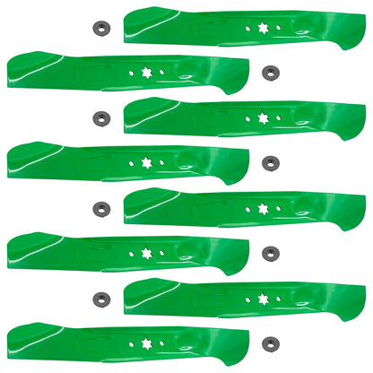 Deck Blades with Nuts for Cub Cadet LTX1045 LTX1046 RZTS46 RZTL46 (46") (2016–2021)