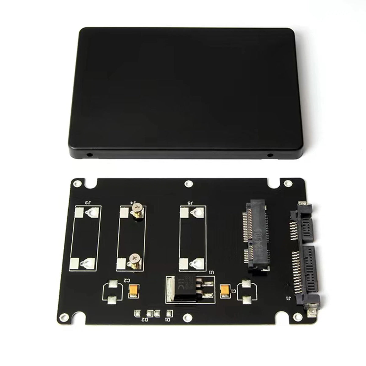 2.5 Inch SATA to mSATA SSD Enclosure Converter Adapter