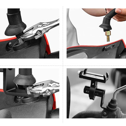 1Motorcycle Bicycle Phone Holder Handlebar Stand Aluminum Alloy 952cm