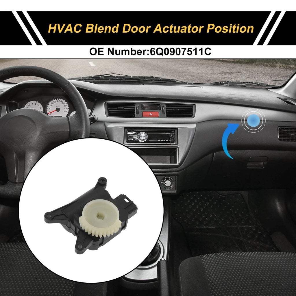 HVAC Heater Blend Door Actuator Replacement for Volkswagen Polo 2007-2012
