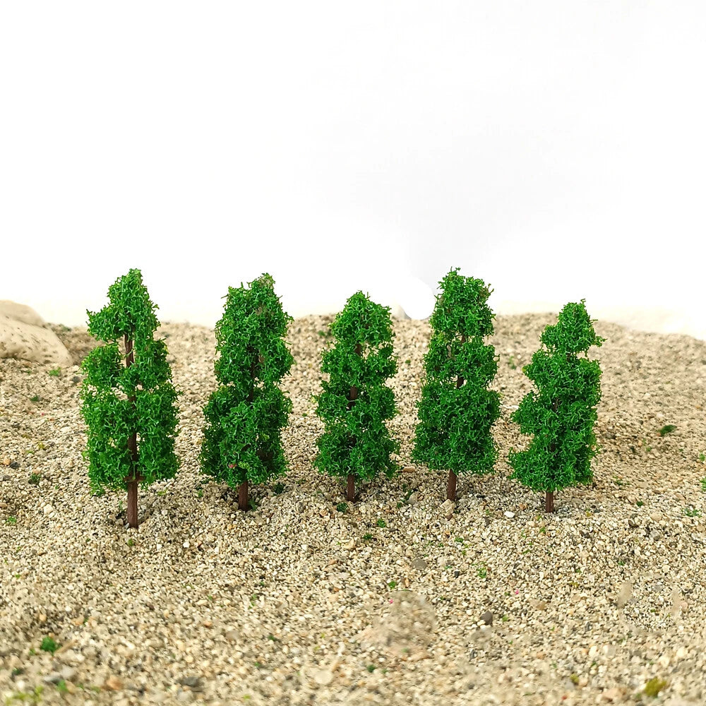20Pcs 6cm Model Trees for HO Scale Train Diorama Scenery