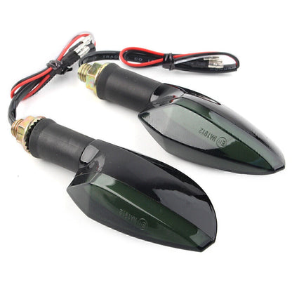 1 Pair LED Flash Turn Signal Lights for Universal Motorcycle (12V)
