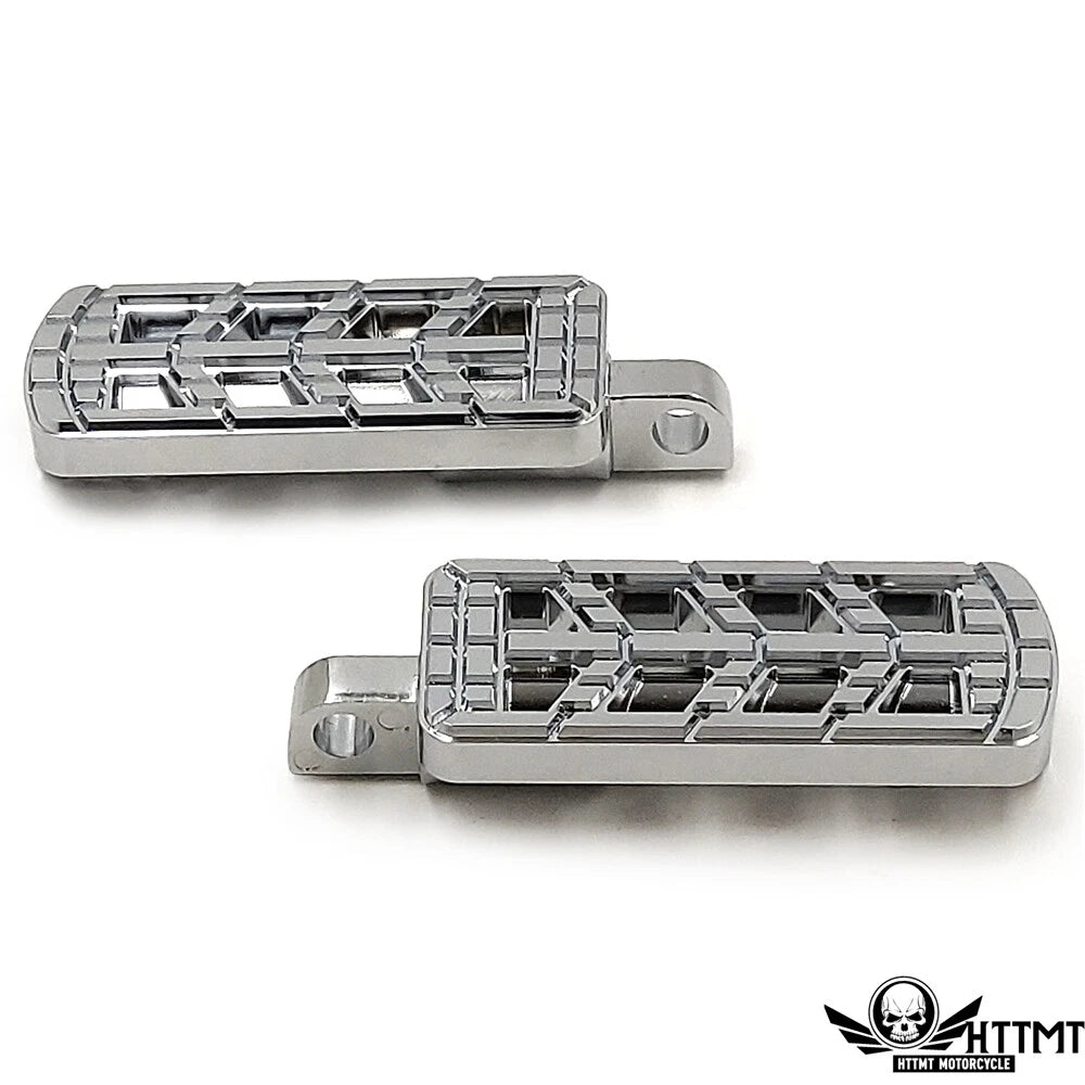 Chrome Dominator Cut Foot Peg for Harley Softail (2012–2023)