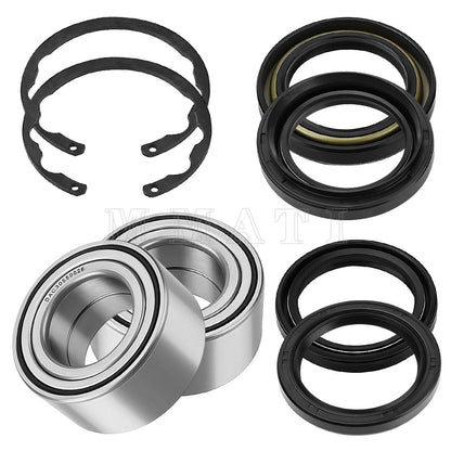 2X Front Wheel Bearings w/ Seals Kit for Kawasaki Bayou 300 400 (1990–2004)