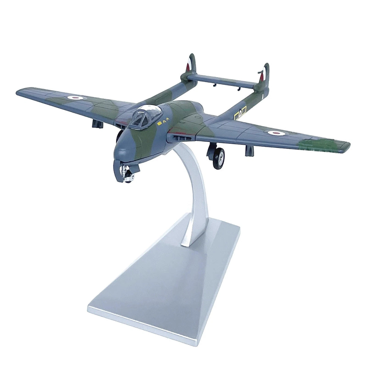 Diecast Alloy Fighter Aircraft Model for De Havilland D.H.100 Vampire (1:72)