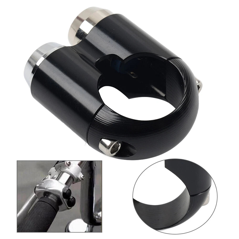 1" Handlebar Switch 2 Button Horn Light Control for Harley Dyna