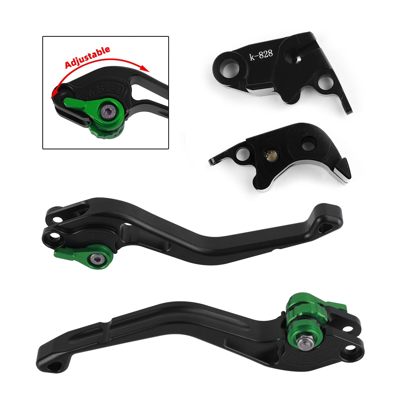 Short Clutch Brake Lever for Kawasaki ZX636R / ZX6RR (2005–2006) T9