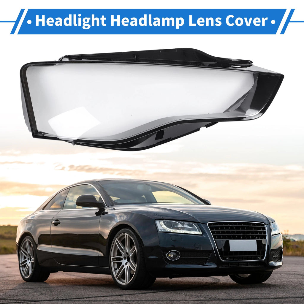 Headlight Lens Cover Front Right Replacement for Audi A5 (2012–2015)