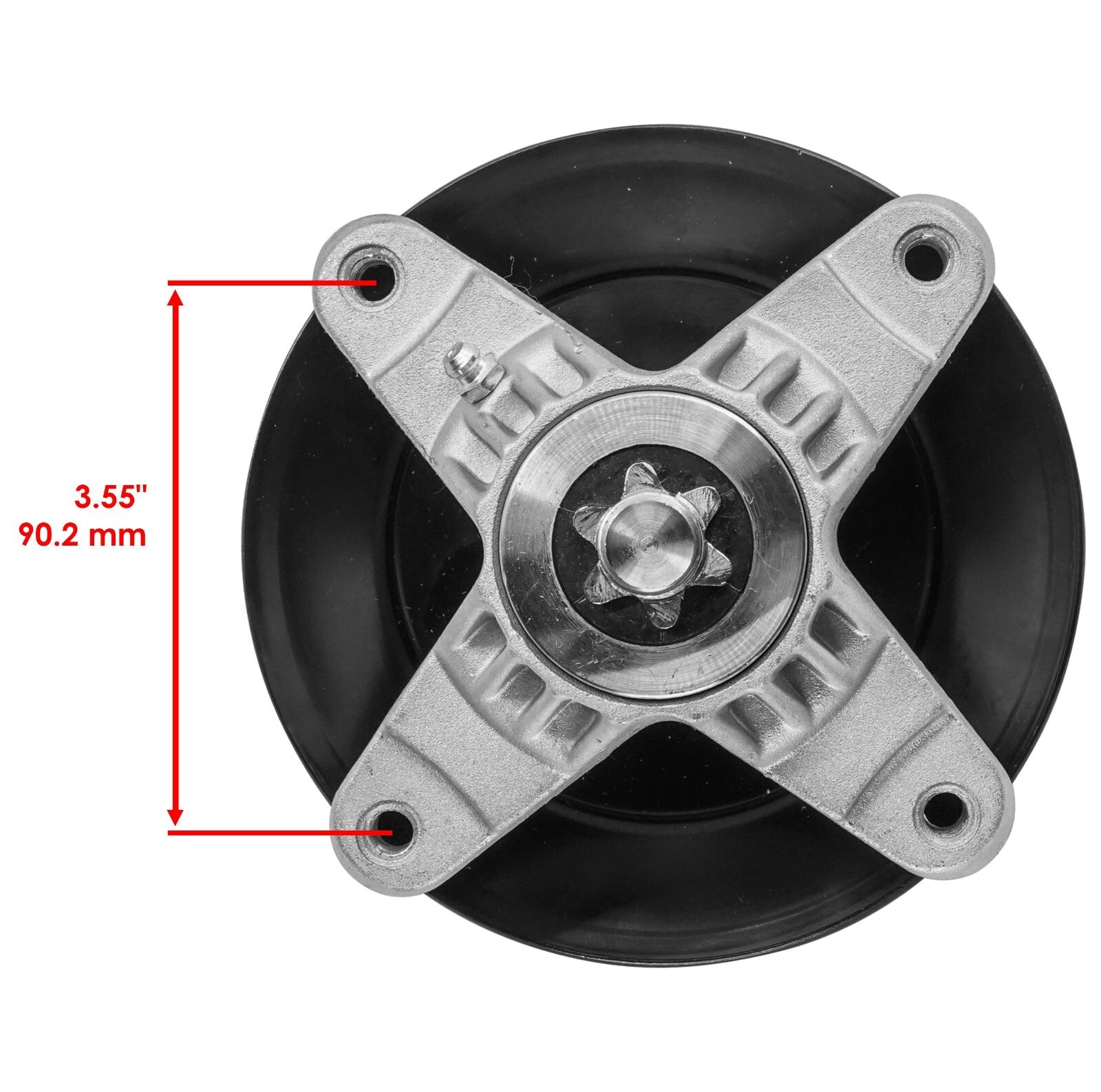 Spindle with Pulley for White Outdoor LT-1500 42 in Deck (2005–2009)