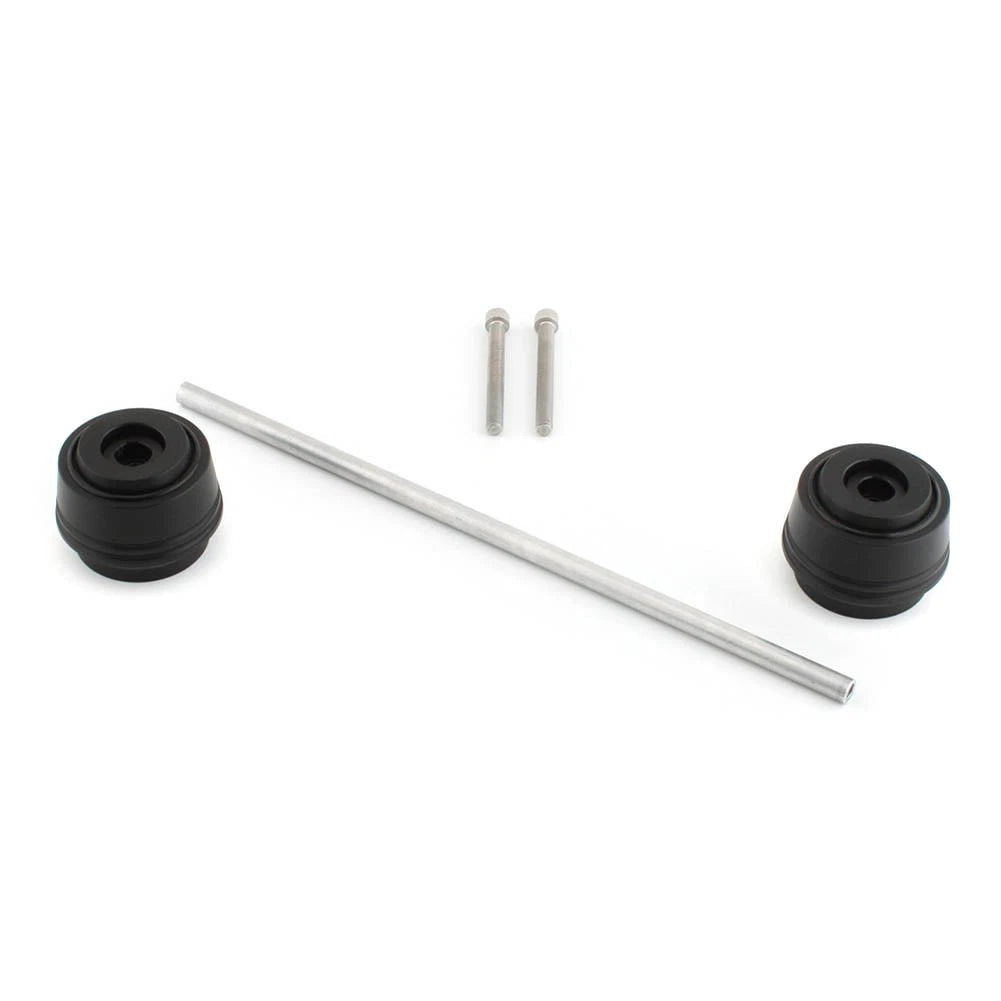 Front Wheel Axle Fork Slider Crash Protector for Zontes Shengshi 368 D E M (2019–2021) Black