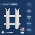 2X Side-Mount Rod Holder for Five Oceans (FO4331)