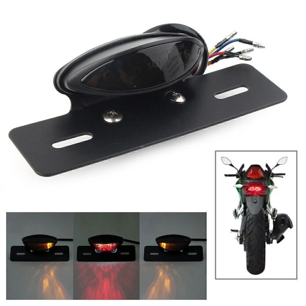 LED Turn Signal Tail Brake Light for Harley Bobber Chopper Cafe Racer