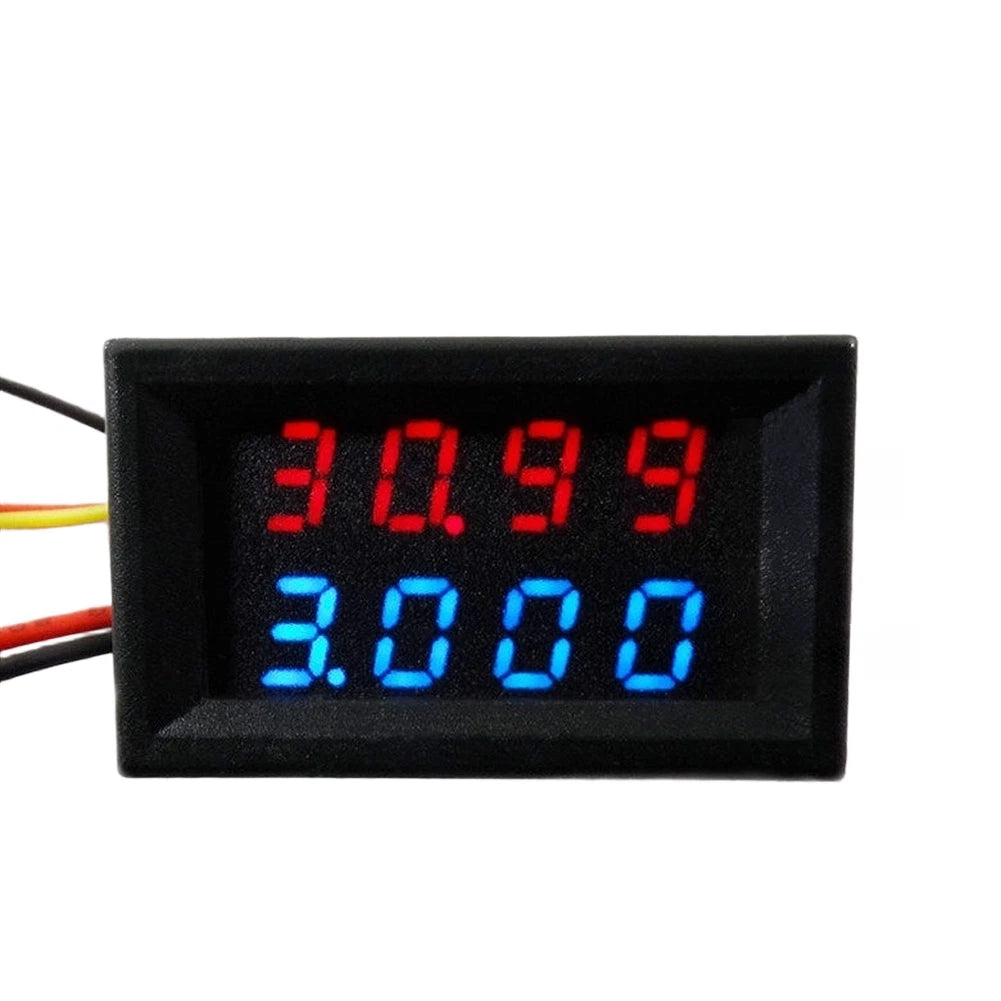DC 0-200V 4 Digit LED Dual Function Meter for Voltage Current Monitoring