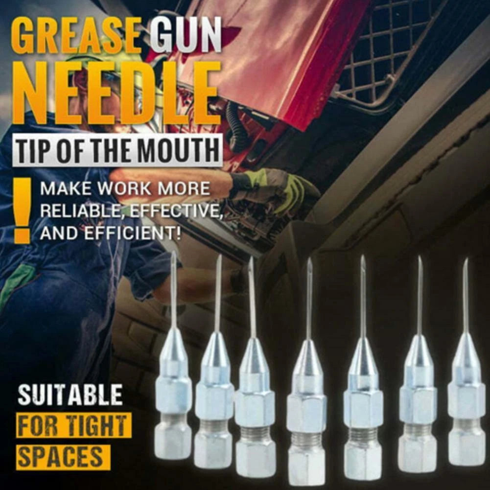 5PCS Grease Gun Needle Tips Nozzle for Universal Applications