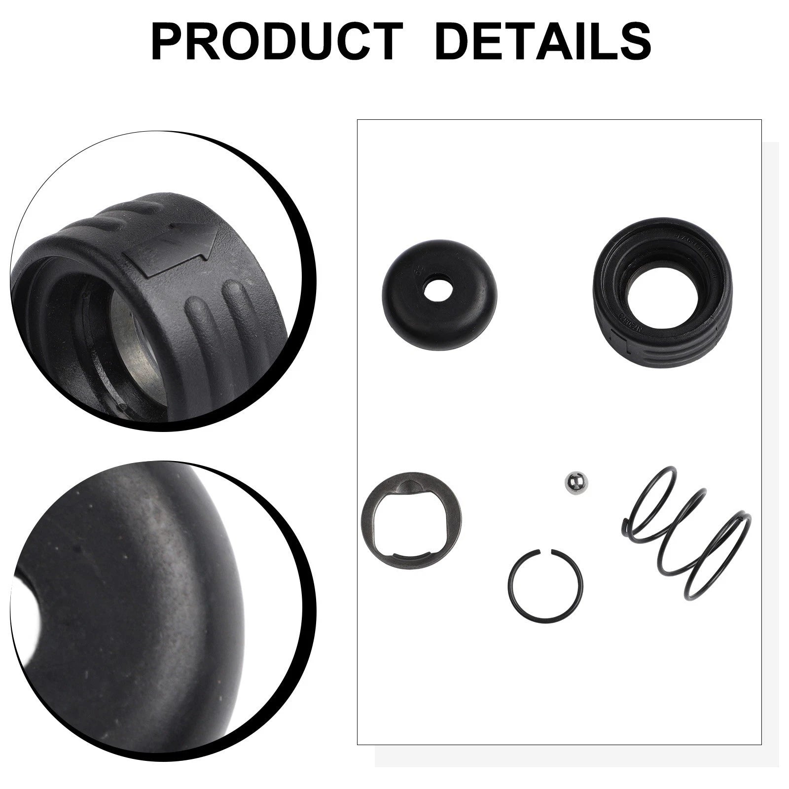 6 Piece Hammer Drill Chuck Kit with Spindle Nuts for Repair