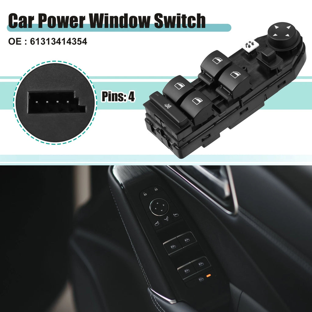 Power Window Switch 4 Pin Replacement for BMW X3 E83 (2004–2010)