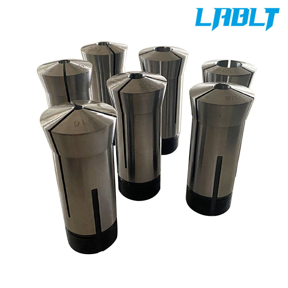 7-Pack 5C Hex Collet Set 0.0006 TIR for CNC Machines