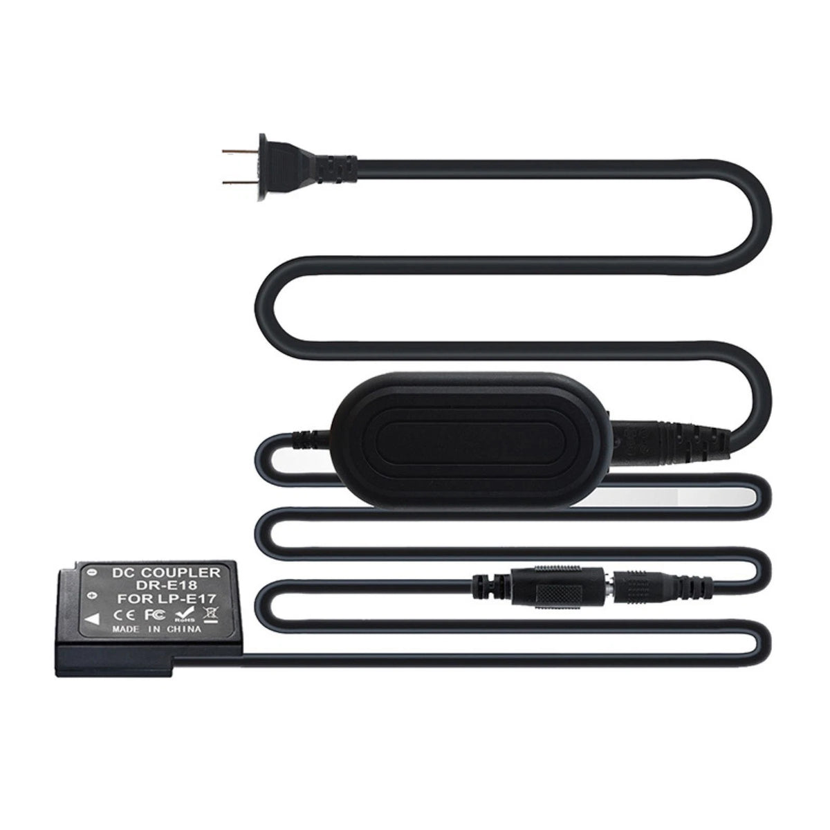 AC Power Supply Adapter for Canon 760D (LP-E17, DR-E18)