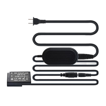 AC Power Supply Adapter for Canon 760D (LP-E17, DR-E18)