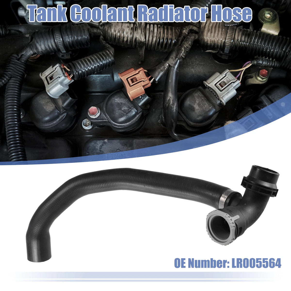 Heater Hose Radiator Expansion Tank Pipe for Land Rover LR2 (2008–2015) LR005564