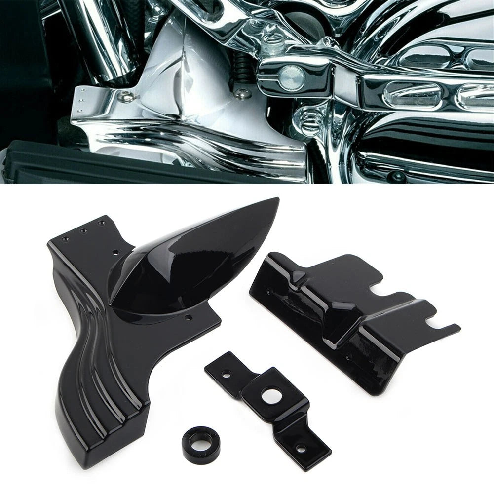Lower Front Frame Cover for Harley Touring (1991–2020) Tri Glide (2009–2013) Black