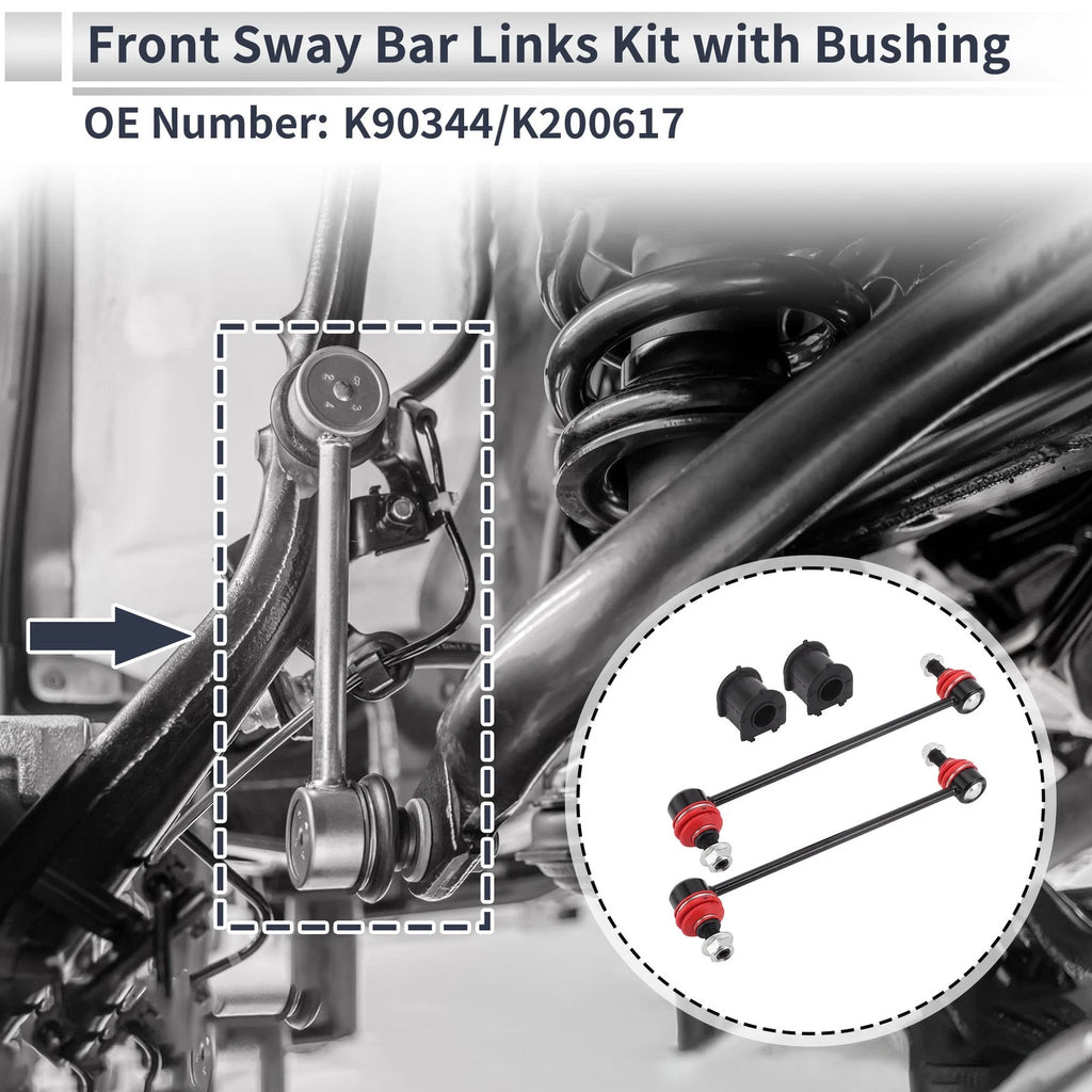 Front Stabilizer Bar Links with Bushings for Mazda 3 (2004–2009)