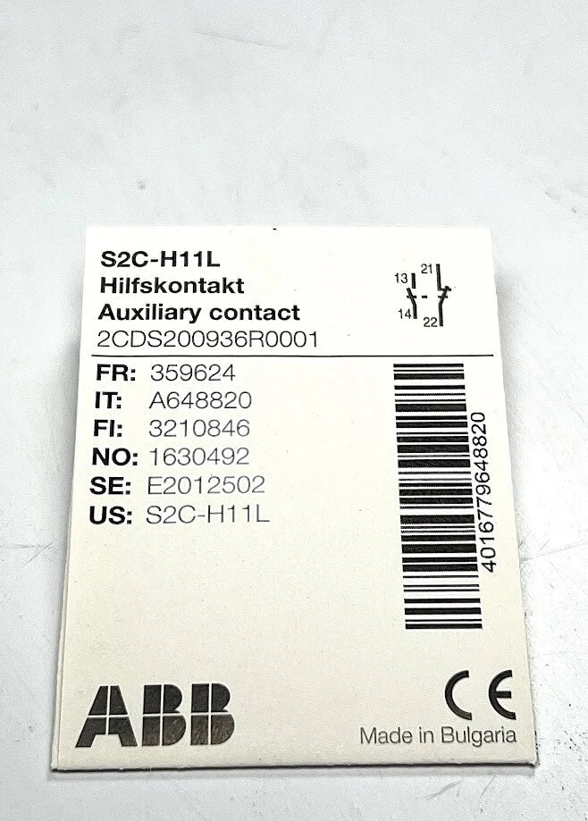 ABB S2C-H11L Auxiliary Contact for