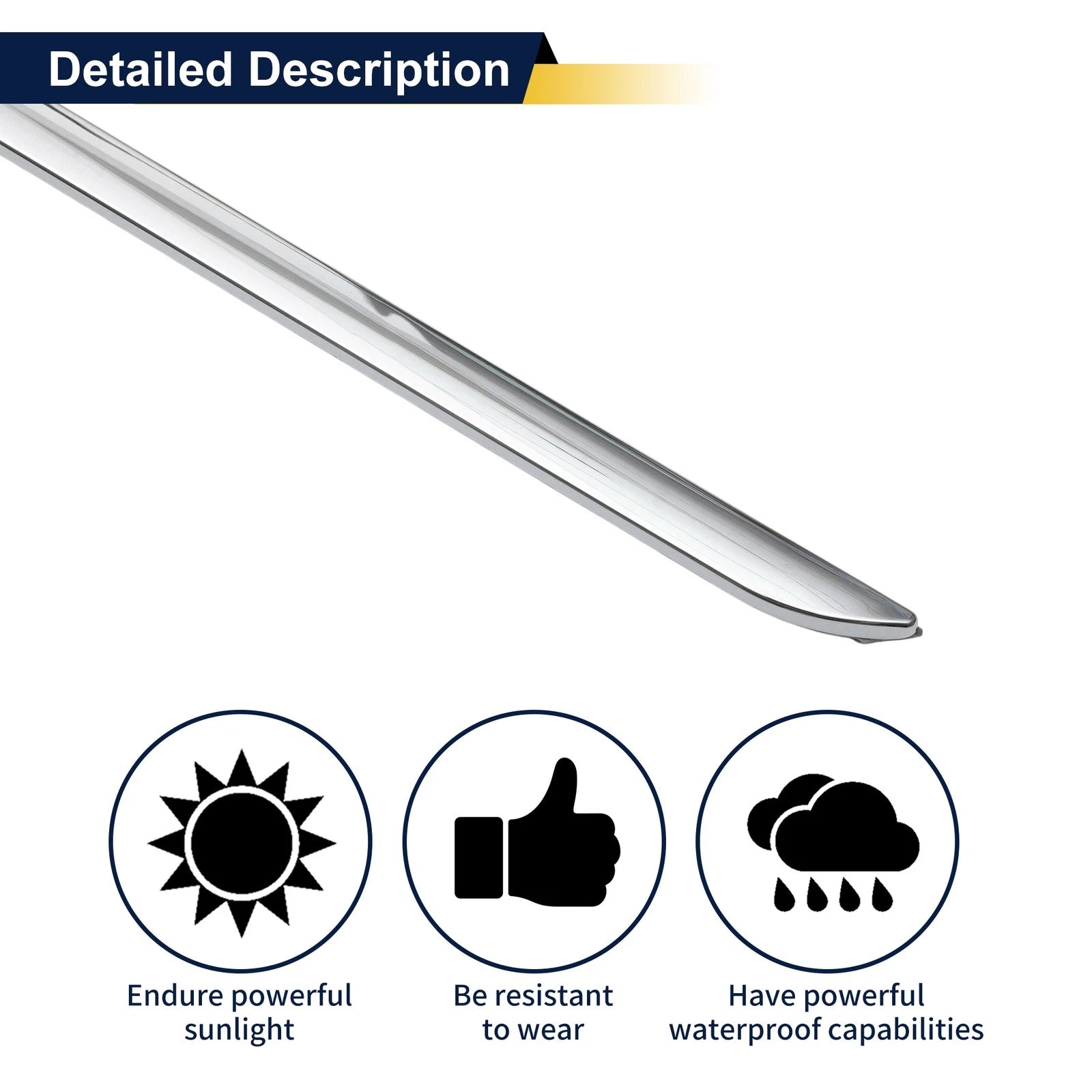 Car Door Garnish Trim Replacement for Mercedes-Benz C-Class (2007–2013)
