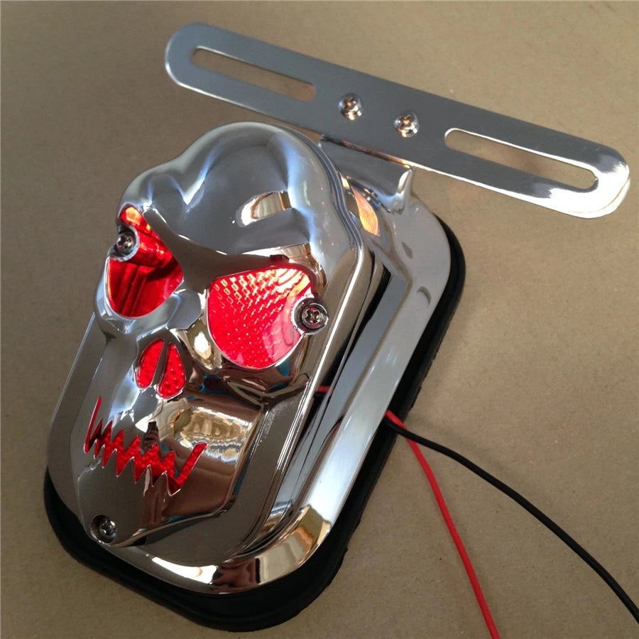 Chrome Metal Brake Tail Light for H-D Davidson Motorcycle