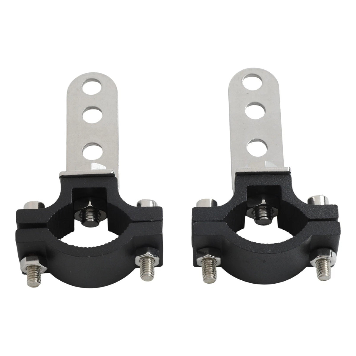 2PCS Spotlight Mounting Brackets for Various Vehicle Applications Aluminum