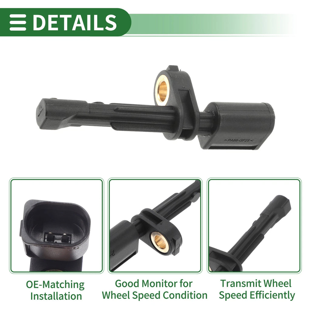 ABS Wheel Speed Sensor No.WHT007147 for Audi Q2 (2018–2019) Left/Right Rear