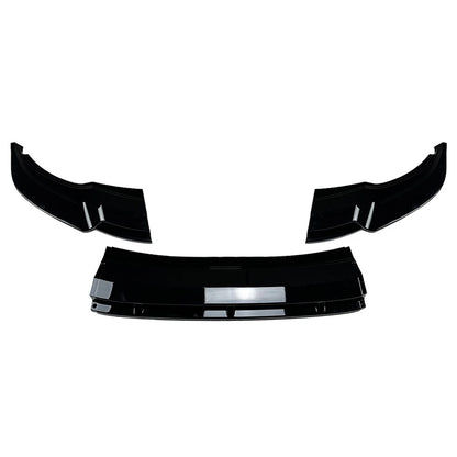 Front Bumper Spoiler Lip for Volkswagen Tiguan Rline (2021–2023) Glossy Black