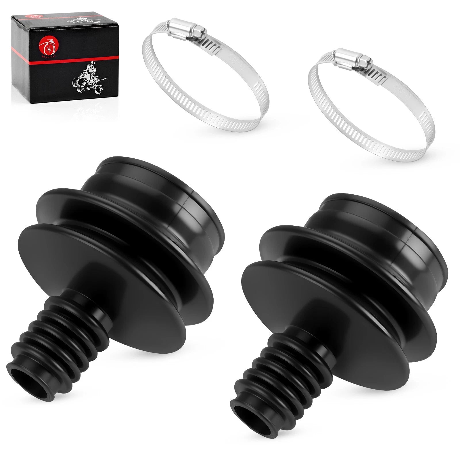 2X Drive Shaft Universal Boot w/ Clamp for Suzuki QuadRunner 250, King Quad 300 (1991–2002)