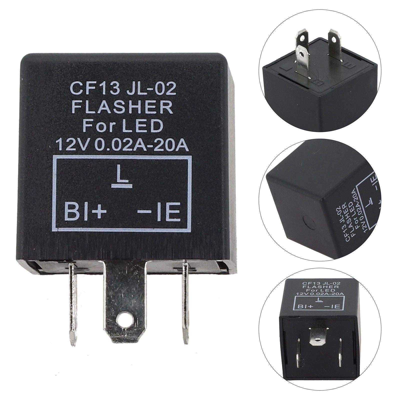 3 Pin LED Flasher Relay for Universal Applications (2010–2023)