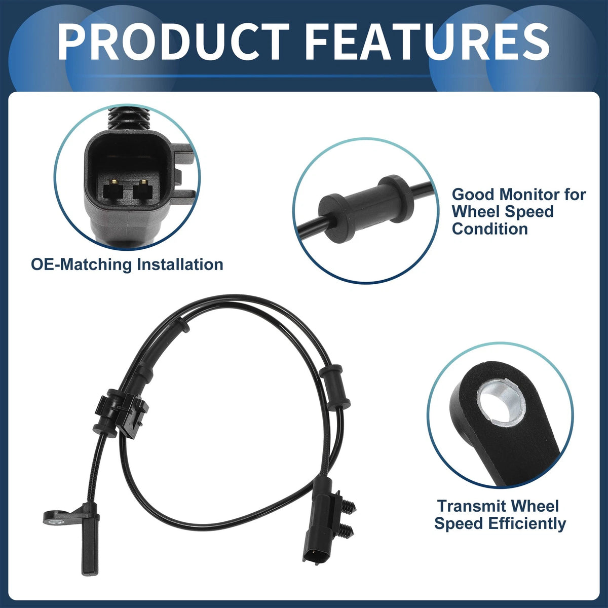 ABS Wheel Speed Sensor No. 4779644AA for Dodge Challenger (2015–2023)