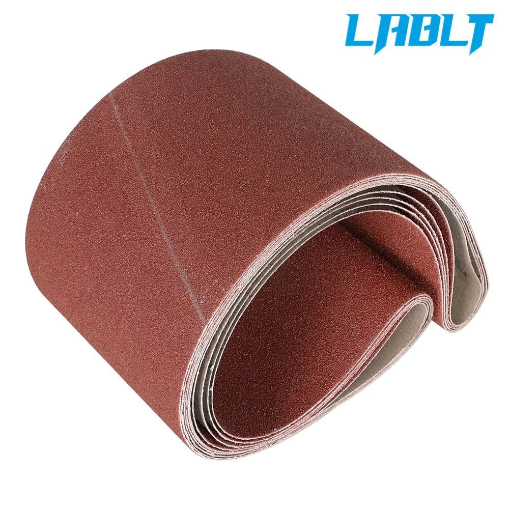 Set of 5 Sanding Belts for Belt Sander (6"×48", 80 Grit, Aluminum Oxide)