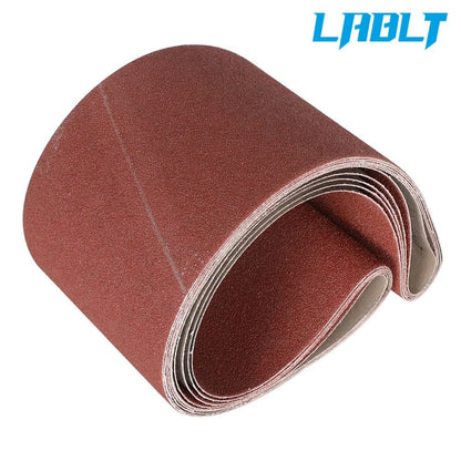 Set of 5 Sanding Belts for Belt Sander (6"×48", 80 Grit, Aluminum Oxide)
