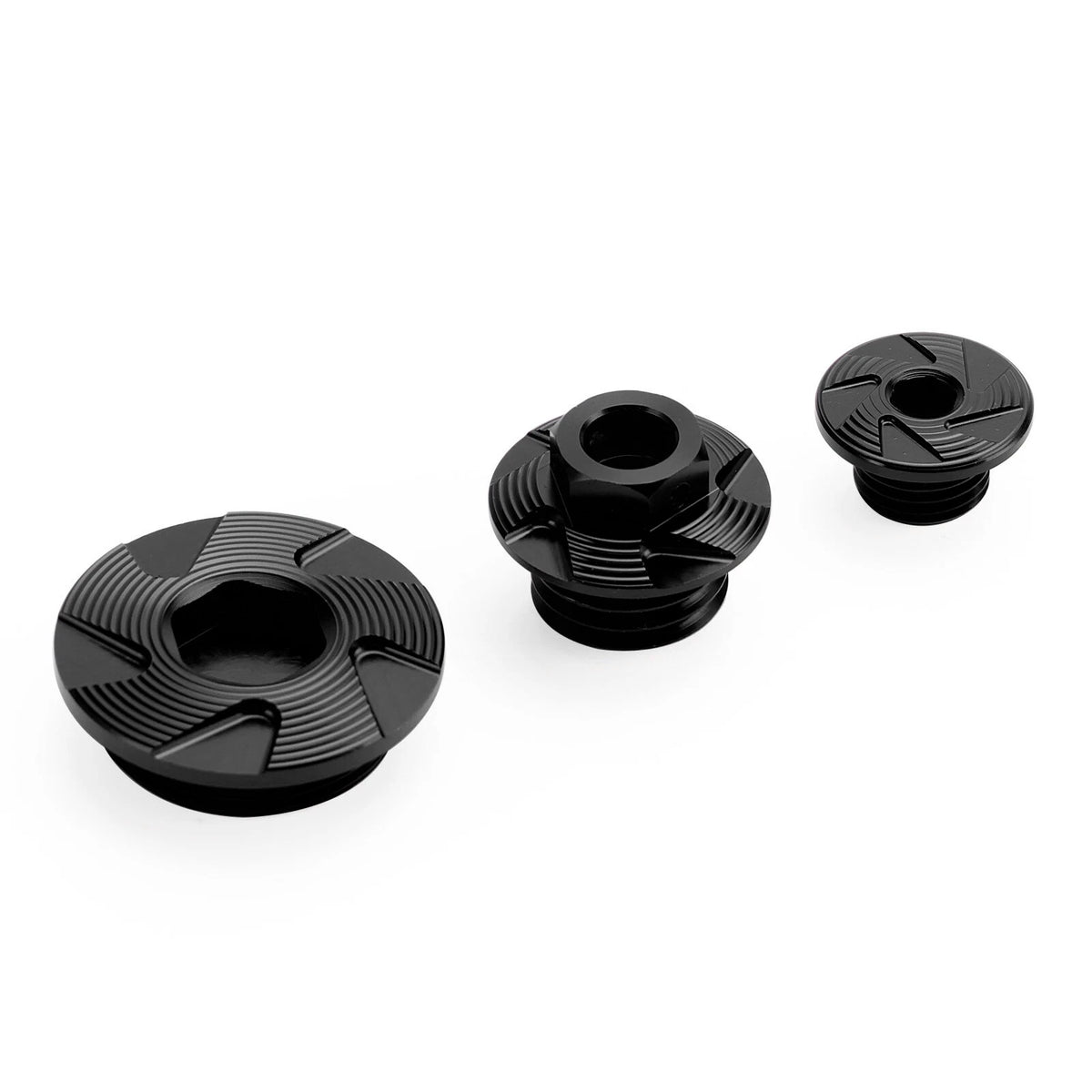 Black Billet Engine Plug Kit for Honda CRF250R CRF450R CRF450X (2002–2020)