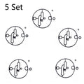 Set of 5 Carburettor Float Bowl Gaskets for Nikki Briggs & Stratton (N/A) 698781 796184 799727