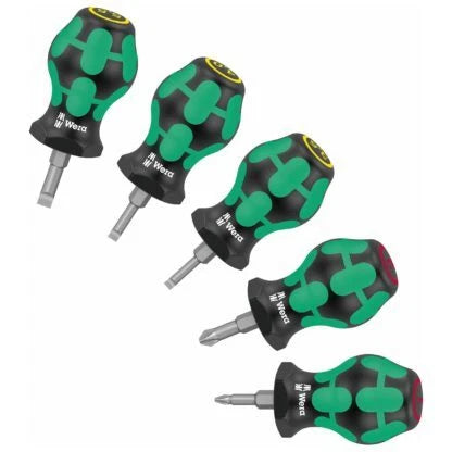 Stubby Screwdriver Set for Wera 05008870001 (5 Piece Set)